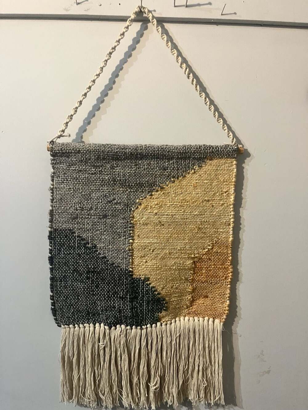 003-0016 Anthropologie Handwoven Seraphina Woven Wall Hanging Tapestry